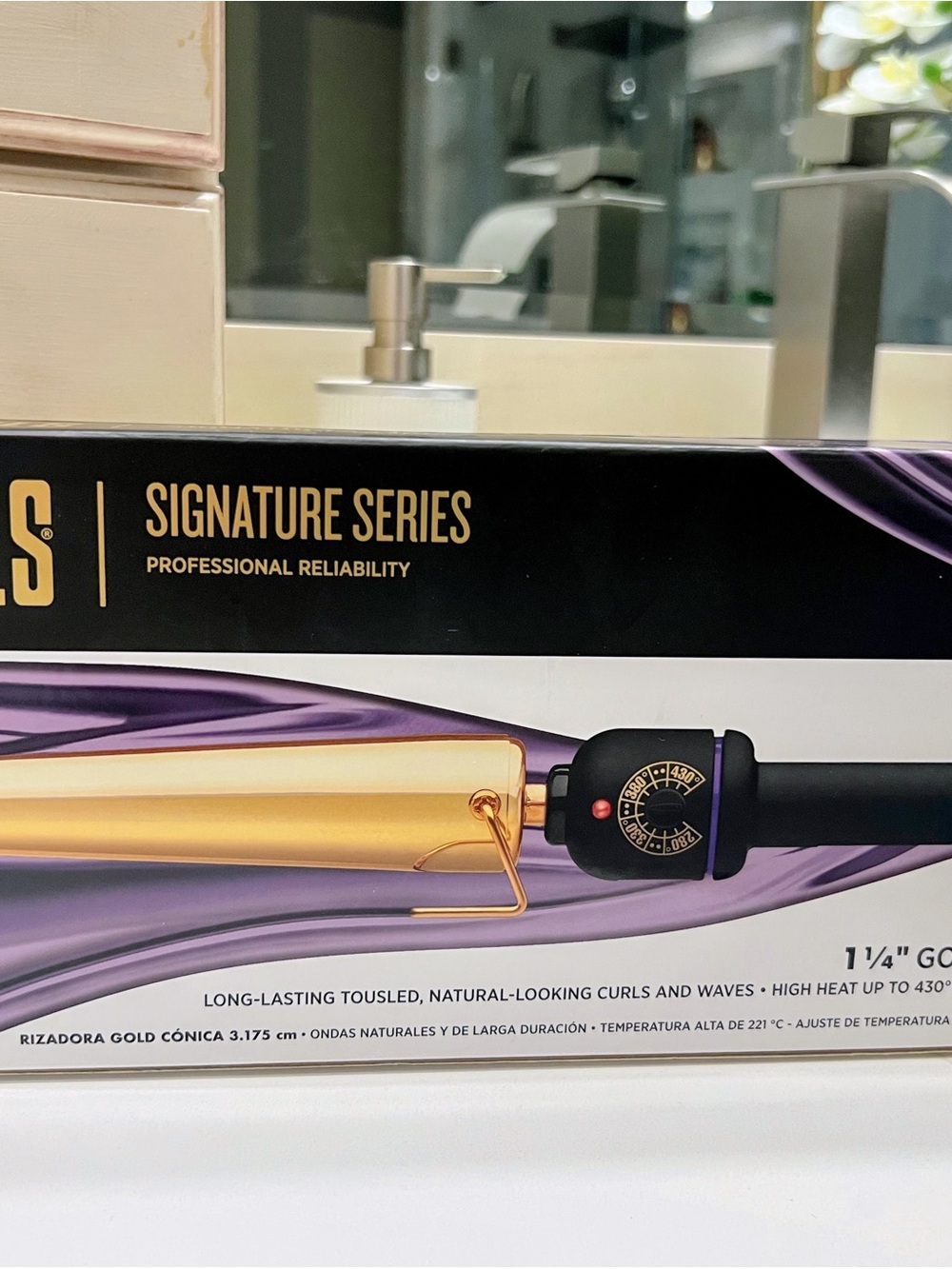 Signature Series 1¼" Gold Curling Iron - Professional Hair Styling